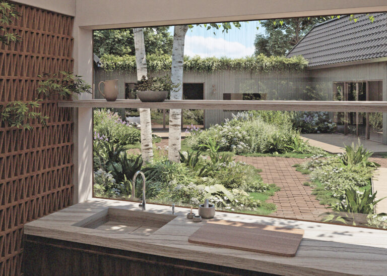 Terrasse mit Gartenzugang